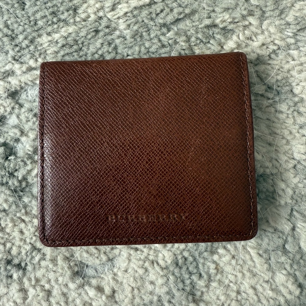 Burberry Dark Brown Leather Coin holder